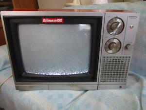 1979年製まぁまぁ綺麗★GENERAL ゼネラル 真っ赤なチャンネル カラーテレビ 14P-A7M ブラウン管★140