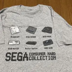 SEGA セガ 歴代ハード コレクション　Tシャツ　グレー　レトロゲーム