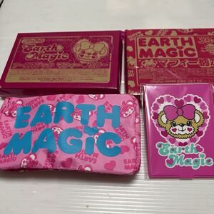 EARTH MAGICマフィー柄ポーチ&ミラー(JSガール付録 )