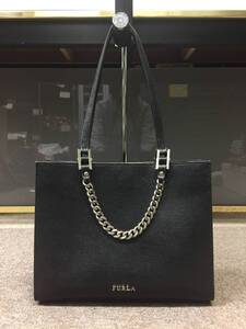 美品！格安！FURLA フルラ MAGGIE S レザー 2WAY チェーン トートバッグ 815440