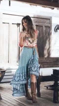 Spell Sunset Road Wrap Skirt