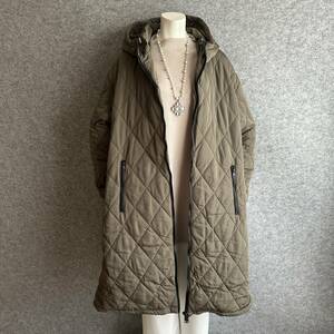 LL◆新品◆ゆったり 暖かい 大きいサイズ*軽くて暖か＊キルティングコート ロングコート＊KH*