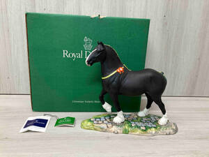 Royal Doulton ロイヤルドルトン 馬 置物 陶器 黒鹿馬 ANIMAL&BIRD SCULPTURES