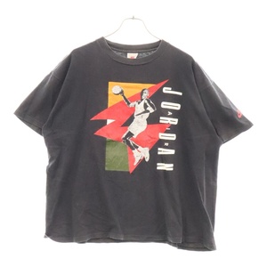 NIKE ナイキ 90S VINTAGE AIR JORDAN ヴィンテージ マイケルジョーダン プリント半袖Tシャツ ブラック