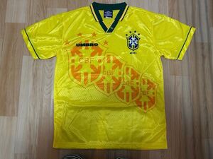 デッドストック【UMBRO アンブロ】ブラジル代表ユニフォーム 94年 アメリカW杯優勝 BRASIL CBF セレソン Gサイズ 