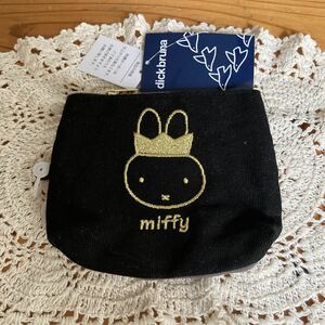 新品　即決　送料無料♪ 王冠miffy ミッフィー刺繍　 ティッシュポーチ