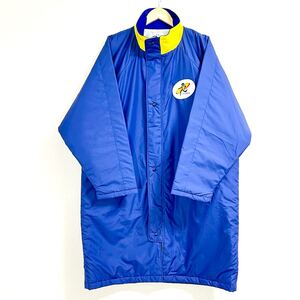 大きいサイズ◎ スポーツの秋に◎【bench coat】福島駅伝 ベンチコート キルティング トレーニング 陸上 観戦 スタッフ ブルー LL/Y19087TT