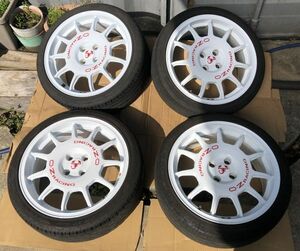 アバルト 595 500 OZ RACING 17 7j +37 4H PCD 98 ハブ径 約58 タイヤ付ホイール 205 40 ZR17 84W radial PIRELLI KBA48313 4本セット