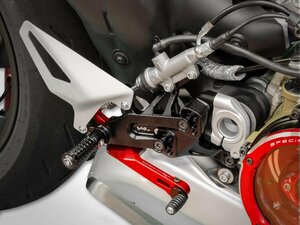 【国内在庫】DUCABIKE ドゥカバイク パイロット アジャスタブル バックステップ 赤 レッド DUCATI STREETFIGHTER V4 / S ドゥカティ ★