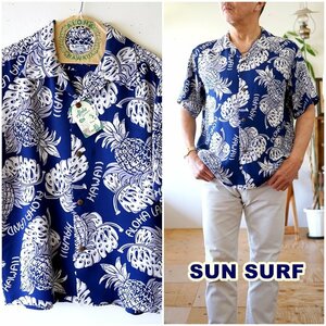 SUNSURF サンサーフ　東洋エンタープライズ　　ハワイアン　アロハシャツ　レーヨン　日本製　39015サイズM