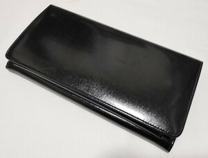 ■クラッチバッグ レザー 黒 がま口 Clutch bag■