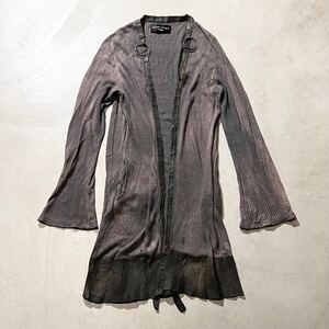 Share Spirit HOMME 2007SS Archive Leather Docking Cardigan rare 00s ifsixwasnine l.g.b. シェアースピリット カーディガン レザー