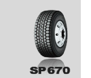 □□DUNLOP トラックバス SP670 7.50R16 14PR♪750-16-14 ダンロップ ミックスタイヤ