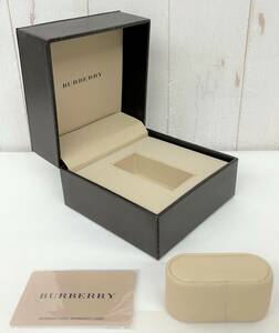 BURBERRY バーバリー ＊腕時計 リストウォッチ ＊収納箱 ケース 入れ物 のみ カード付 ブラウン 保存 高級感 シック シンプル インテリア