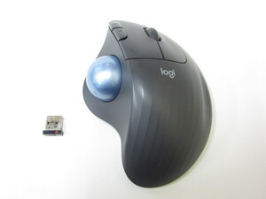 12D558SZ◎Logicool ロジクール ERGO M575 ワイヤレスマウス トラックボール レシーバー付き TR0006 Bluetooth 動作品◎中古