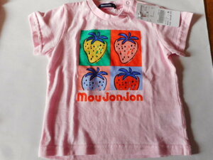 ☆新品　ｍｏｕｊｏｎｊｏｎ　半袖Ｔシャツ　９０（ピンク）　☆