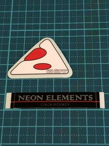 ステッカー NEON ELEMENTS　⑧　スノーボードウェアー