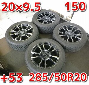 JAOS ジャオス BACCHUS バッカス CM-11♪20×9.5J/PCD150/5H/+53/ハブ110.2♪ブリヂストン BLIZZAK DM-V2 285/50R20 112Q♪R508SW11