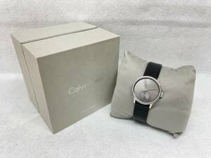 #3432 CalvinKlein/カルバンクライン 腕時計 K2Y 231 グレー文字盤 スモセコ レディース腕時計 稼働品