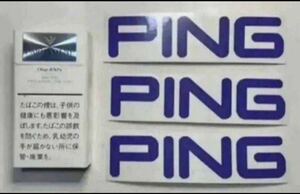 ピン　ゴルフ　PING GOLF 切り文字ステッカー　カッティングステッカー　防水仕様　ドレスアップ　カスタマイズ