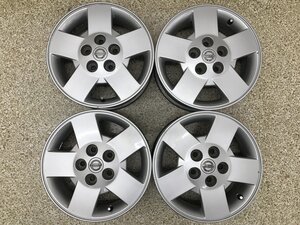 ◎傷少美品 日産 セレナ 純正 15inc 5.5J +45 114.3/5H 4本 検) 冬用 車検用 純正戻し ローレル プレサージュ セフィーロ ステージア