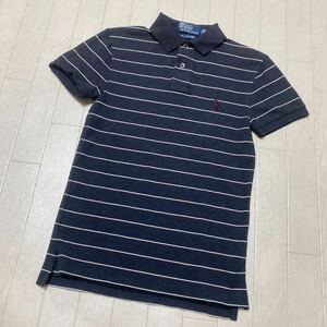 3614☆ POLO by RALPHLAUREN ポロラルフローレン ポロシャツ 半袖カットソー メンズ XS ボーダー ブラック