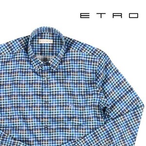 ETRO（エトロ） 長袖シャツ U2813864 ブルー 38 22421bl 【A22424】