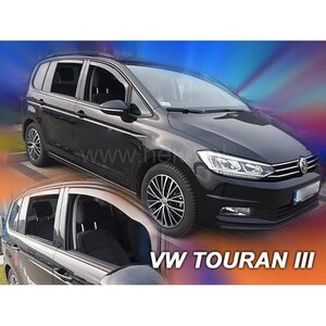 VW トゥーラン(5T) ドアバイザーF＆Rset【Team HEKO/ヘコ製】新品/TOURAN/ダークスモーク/