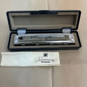 【レ600】 ハーモニカ M SUZUKI Humming TELEMOLO HARMONICA スズキ 楽器 ケース付