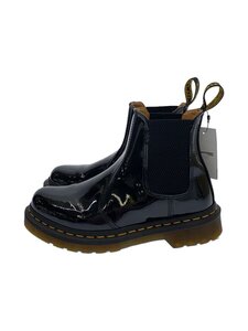 Dr.Martens◆チェルシーブーツ/エナメル/US6/BLK/レザー/2976/スレ傷有//