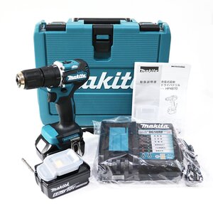 《L10726》makita (マキタ) 充電式震動ドライバドリル HP487DRGX / 純正バッテリ BL1860B×2個 / 急速充電器 DC18RF フルセット 未使用品