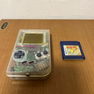 美品！ゲームボーイ 本体+ソフト1本！　DMG-01 GAMEBOY Nintendo スケルトン ポケットモンスター金　ポケモン金　任天堂 ジャンク　初代　