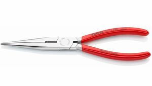 KNIPEX クニペックス カッター付き平丸型プライヤー 2613-200 先長ラジオペンチ