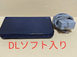 Newニンテンドー3DS LL メタリックブルー ソフト付き　内蔵ソフトあり 