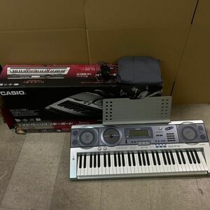 GEc052D 動作品 CASIO カシオ 電子 キーボード LK88CD 光ナビゲーションキーボード 61鍵盤 電子ピアノ 鍵盤 楽器 カバー付き 箱付き
