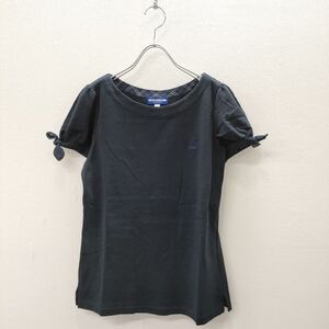 BURBERRY BLUE LABEL サイズ38 刺繍 ワンポイント 半袖Ｔシャツ カットソー ネイビー バーバリーブルーレーベル 4-0702S 235244