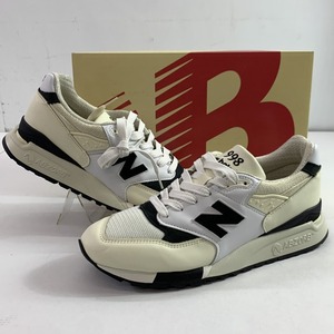 04wy5156∞【1円～】 New Balance 998 ニューバランス 998 スニーカー U998TI ホワイト/ブラック 26.5cm 中古品