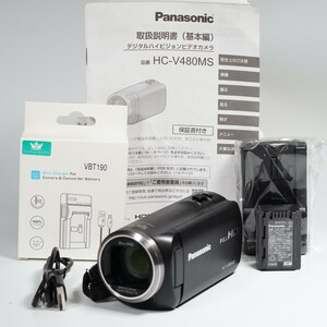 Panasonic パナソニック HC-V480MS ブラック /9773 動作OK 1週間保証