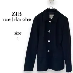 ✨ZIB rue blarche【１】ジャケット　羽織り　ネイビー　薄手　無地