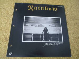 ◎Rainbow　レインボー★The Final Cut/日本レーザーディスク Laserdisc 盤☆シート