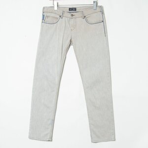 ARMANI JEANS アルマーニ ジーンズ EU29 ストレッチ スキニー デニムパンツ グレー系 コットン混 メンズ カジュアル アメカジ ワーク