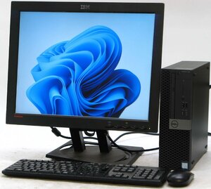 DELL Optiplex 7070-9700SF ■ 20インチ 液晶セット■ i7-9700/SSD+HDD/GeForce GT730/9世代/最新OS/Windows11 ゲーミングデスクトップ