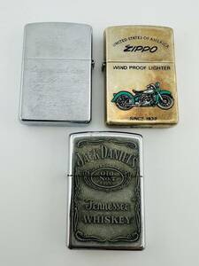 火花確認済み◎ZIPPO ジッポー ジッポ ジャックダニエル バイク 刻印あり 喫煙グッズ