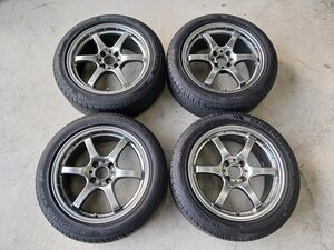 『psi』RAYS gramLIGHTS 16インチ × 7JJ +38 4穴 PCD100 アルミホイール ＆ SEIBERLING SL101 205/50R16(87V) ラジアルタイヤ4本セット