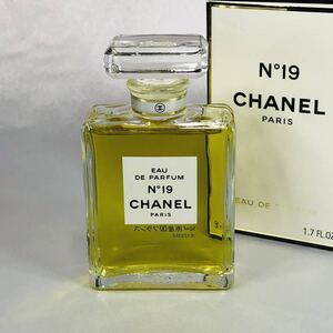 すぐ発送! CHANEL シャネル No19 ED オードゥパルファム50ml ユーズド香水・出品番号:桃オクA