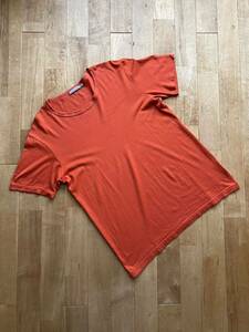 【美品】SUNSPEL サンスペル クルーネック 半袖カットソー サイズS オレンジ ショートスリーブ Bshop購入 Tシャツ 英国製 丸首