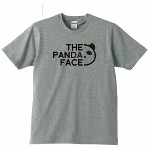 【送料無料】【新品】THE PANDA FACE Tシャツ パロディ おもしろ プレゼント メンズ グレー 3XLサイズ 大きいサイズ