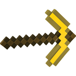 マインクラフト　ツルハシ　金　ゴールド　武器　おもちゃ　MINECRAFT GOLD PICKAXE　コスプレ