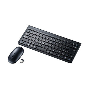 静音ブルーLEDマウス付き薄型ワイヤレスキーボード ブラック SKB-WL32SETBK サンワサプライ 送料無料 新品