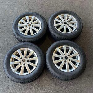 【1059】195/65R15 4本セット冬タイヤBRIDGESTONE BLIZZAK VRX2バリ山【2022年】アルミンホイール 15x6J PCD114.3/5H